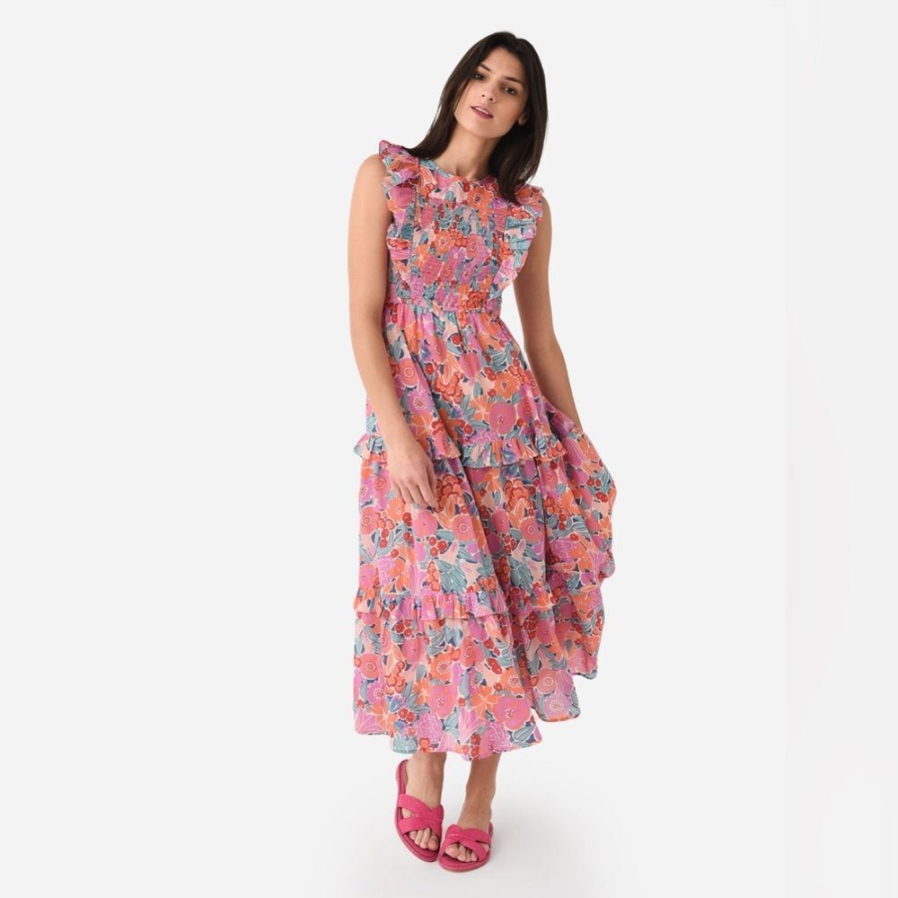 Banjanan Iris Floral Maxi Dress in Dawn, NWT, Size L - Picture 6 of 14